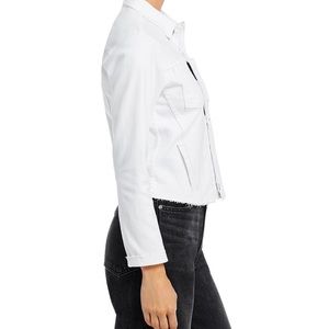 L'Agence Janelle Slim-Fit Raw Denim Jacket